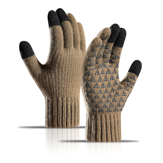 Guantes de Alpaca Tejidos Gruesos con Forro de Terciopelo y Pantalla Táctil para Invierno - Image 8