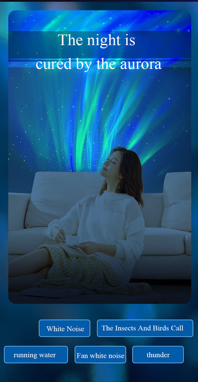 Proyector Aurora Boreal con Luz de Vía Láctea y Ruido Blanco - Image 12