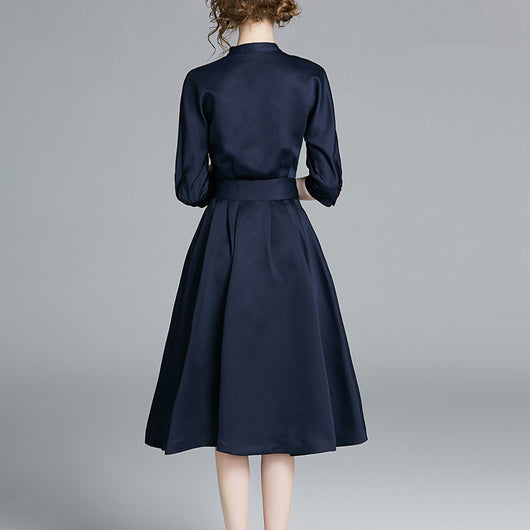 Vestido Ejecutivo Mujer Otoño Primavera - Falda Blusa OL Elegante - Image 4