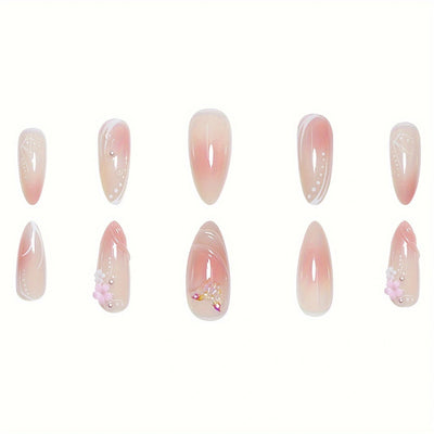 Uñas Postizas Almendra Sweet Cool - Diseño Elegante y Duradero - Image 4