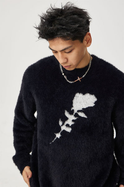 Suéter Tipo Pullover Unisex en Jacquard con Textura Afelpada - Image 6
