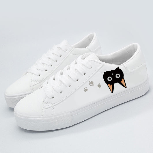 Zapatillas Casuales Anime Gato Pintadas a Mano - Image 9