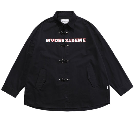 Camisa de Manga Larga con Estampado de Letras Urbanas Europeo-Americano para Hombre - Image 11