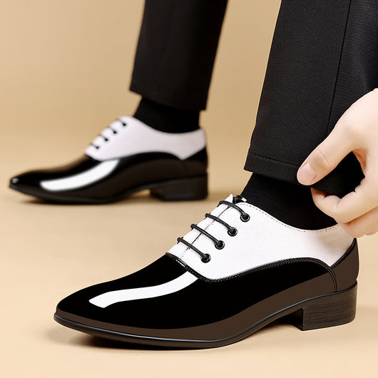 Zapatos Casuales para Hombre con Suela Suave y Acabado Brillante