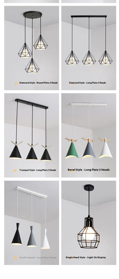 Lámpara Colgante de Tres Brazos para Comedor - Diseño Moderno - Image 6