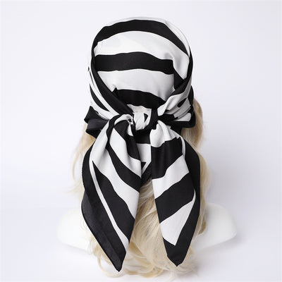 Chal Hijab Protector Solar con Bloques de Color Floral - Image 40