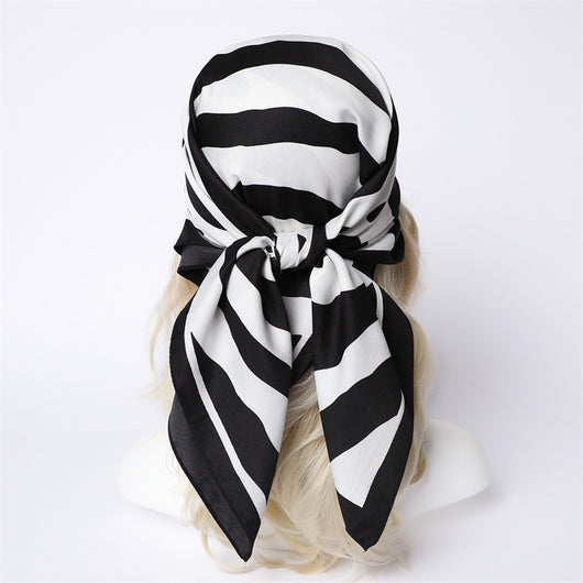 Chal Hijab Protector Solar con Bloques de Color Floral - Image 40