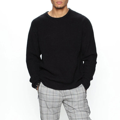 Sudadera Holgada Cuello Redondo Manga Larga para Hombre - Image 3