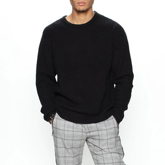 Sudadera Holgada Cuello Redondo Manga Larga para Hombre - Image 3
