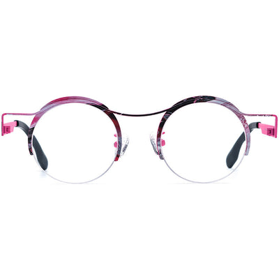 Gafas Redondas para Miopía en Titanio Ultraligero con Cristales de Color - Image 4