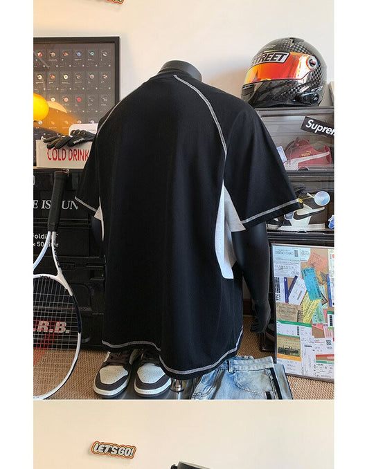 Camiseta Deportiva Suelta Cuello Redondo Manga Corta para Hombre - Image 18