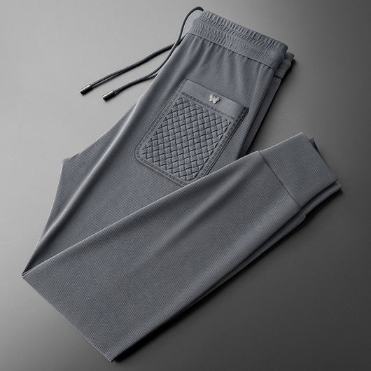 Pantalones Deportivos Casual de Lujo con Bordado de Marca y Tobillo Ajustable - Image 5