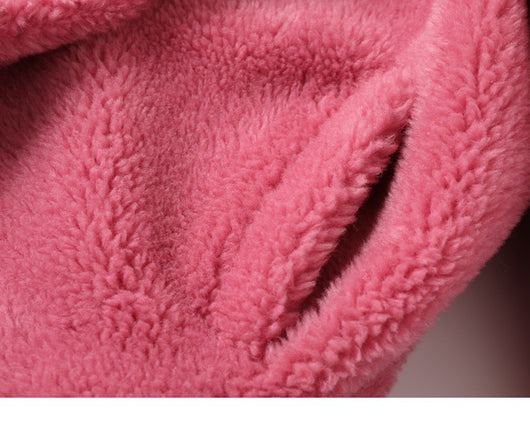 Abrigo Largo de Lana de Oveja con Pelaje Teddy para Mujer - Image 5