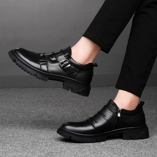 Zapatos de Cuero Genuino para Hombre con Suela Gruesa Reforzada - Image 3