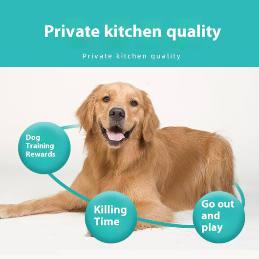 Three varieties of dog treats: dried beef cubes, seaweed beef dices, and chicken cubes, for training and rewards. - Image 4