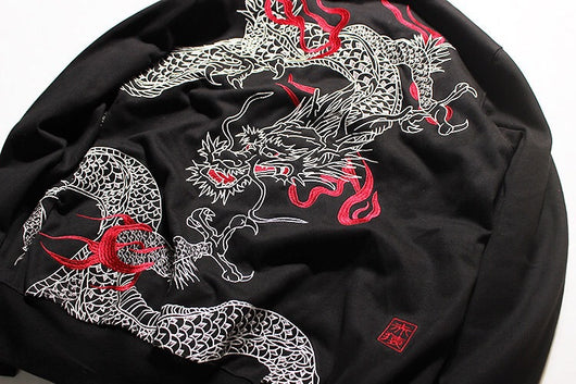 Sudadera Bordada con Diseños Tatuaje - Chaqueta de Algodón Estilo Urbano - Image 11
