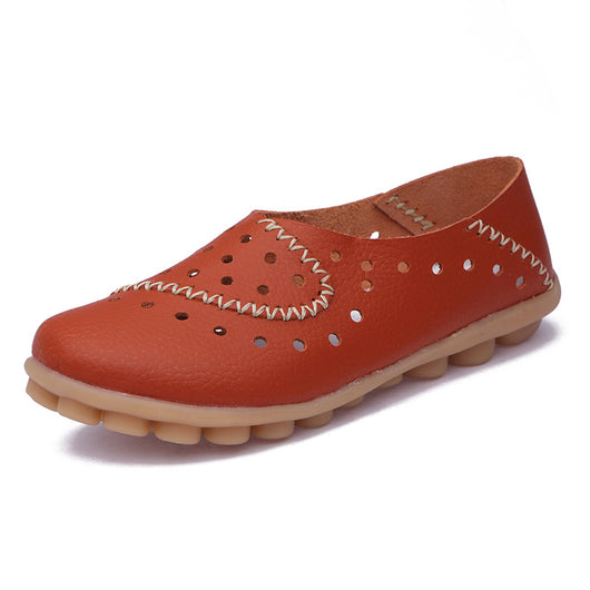 Zapatos Planos de Cuero para Mujer con Tacón Bajo - Image 9