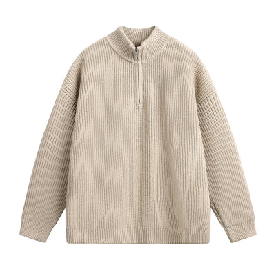 Suéter Cuello Alto con Cierre de Hombre para Otoño Invierno - Image 8