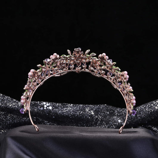 Adornos para el Cabello Nupcial con Flores de Cristal Aleación - Image 11
