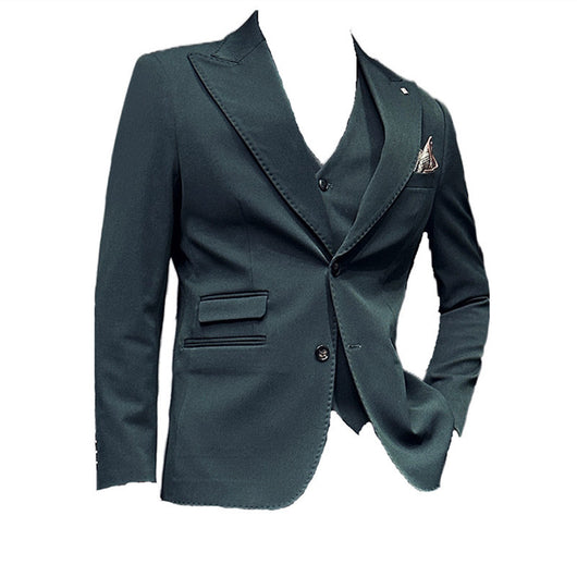 Traje de Novio Premium Tres Piezas Color Caramelo con Solapa Clásica - Image 5