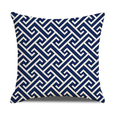 Funda de Almohada Lino Geometría Simple - Diseño Moderno para Sofá y Hogar - Image 43