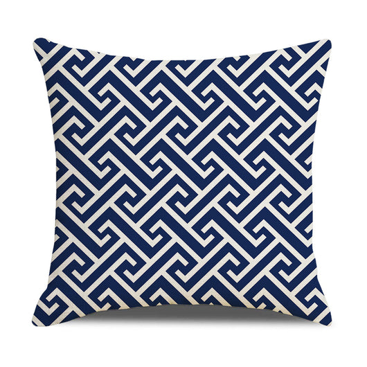 Funda de Almohada Lino Geometría Simple - Diseño Moderno para Sofá y Hogar - Image 43