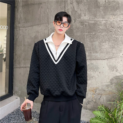 Camisa Ejecutiva de Doble Capas con Solapa de Traje - Image 10