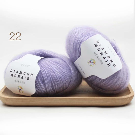 Bufanda Chal de Mohair Tejida a Mano Sudafricana Premium con Ovillo de Lana DIY - Image 8