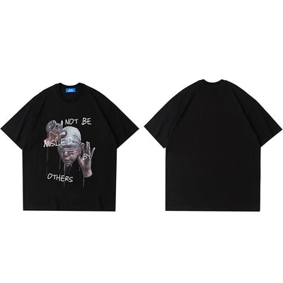 Camiseta Hip-Hop Casual con Estampado de Avatar Personalizado para Hombre - Image 9