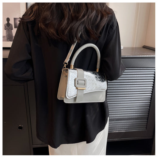 Bolsa Bandolera Cuadrada Pequeña con Patrón Brillante para Mujer - Image 25