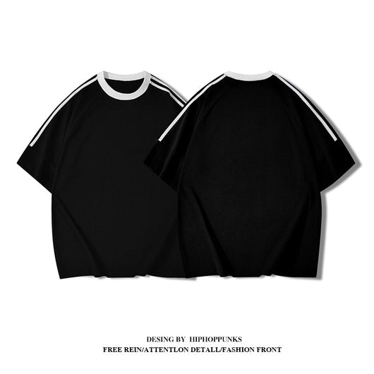 Camiseta Manga Corta de Algodón Pesado para Hombre - Verano - Image 12