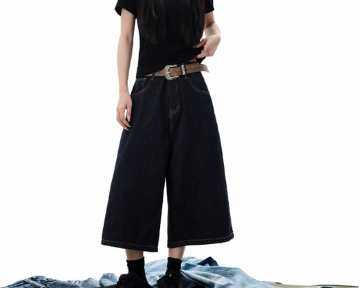 Jeans Cropped Azul en Lyocell - Corte Moderno y Sostenible - Image 13