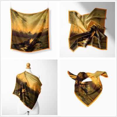 Pañuelo de Seda Twill con Amarre Elegante - Cuadrado Pequeño para Mujer - Image 6