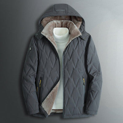 Chaqueta Impermeable con Capucha Desmontable y Cuello Tipo Polo - Image 12