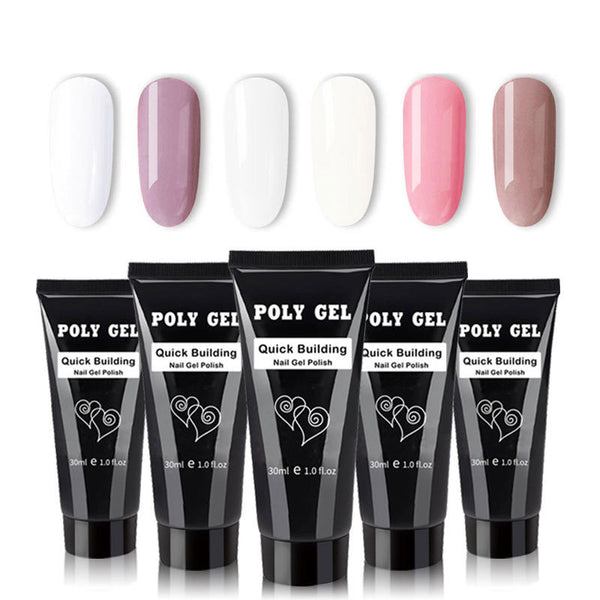 Kit Completo de Moldes y Adhesivo Fotopolimerizable para Extensión de Uñas