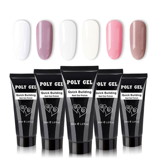 Kit Completo de Moldes y Adhesivo Fotopolimerizable para Extensión de Uñas