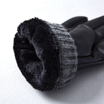 Guantes de Cuero de Oveja para Conducir con Pantalla Táctil - Invierno y Otoño - Image 11