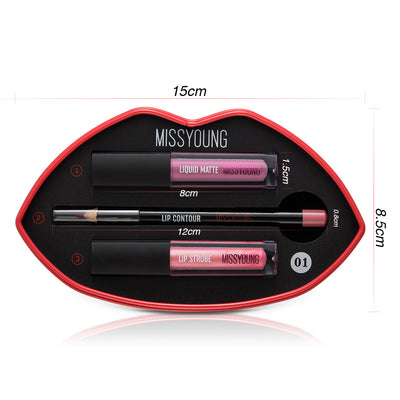 Set de Lápiz Labial Gloss Perlado Mate para Mujer - Image 6