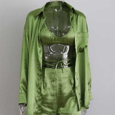 Conjunto de Tres Piezas: Chaleco, Camisa y Pantalón Recto para Mujer - Image 18