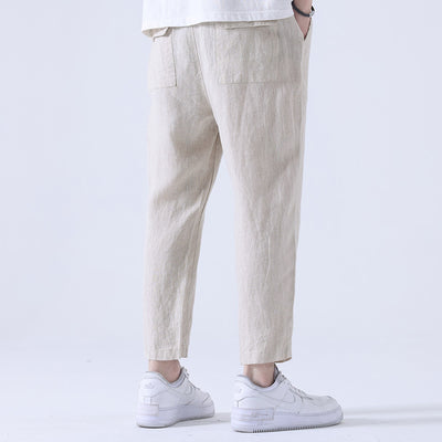 Pantalones Anchos Casuales Estilo Asiático para Hombre - Image 3