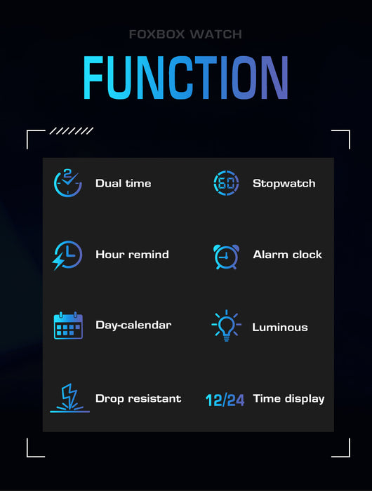 Reloj Digital Multifuncional para Hombre - Perfecto para Estudiantes - Image 23