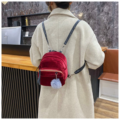 Bolso Mensajero Multifuncional de Terciopelo con Colgante para Cintura - Image 5