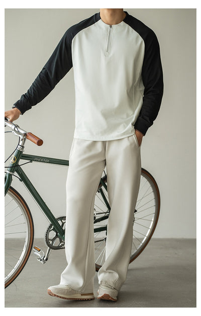 Playera Manga Larga con Cierre y Contraste de Colores para Hombre - Image 23