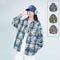 Camisa Tie-Dye Bordada de Manga Larga Unisex
