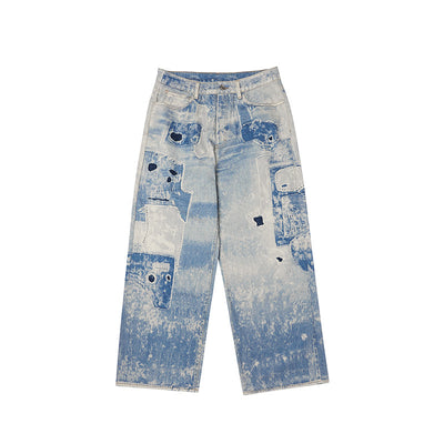 Jeans Tie-Dye Lavado con Impresión Digital - Image 6