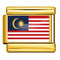Dorado Background World Flag Photo Epoxy Italian Module Bracelet ICY0001MY Malaysia