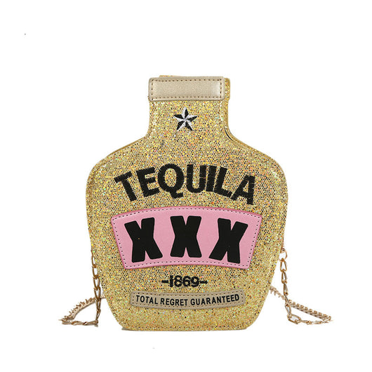 Bolso de Hombro para Botella de Vino con Lentejuelas Láser - Image 11