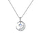 Collar Colgante Estrella y Luna con Piedra de Luna Natural