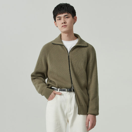 Cardigan Grueso para Hombre Anti-Pilling Corte Holgado