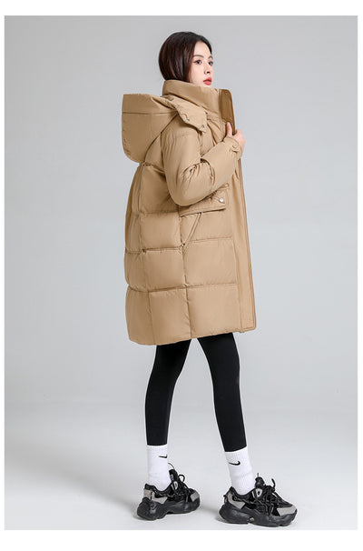 Abrigo Acolchado con Plumón y Capucha - Chaqueta de Algodón Elegante - Image 13
